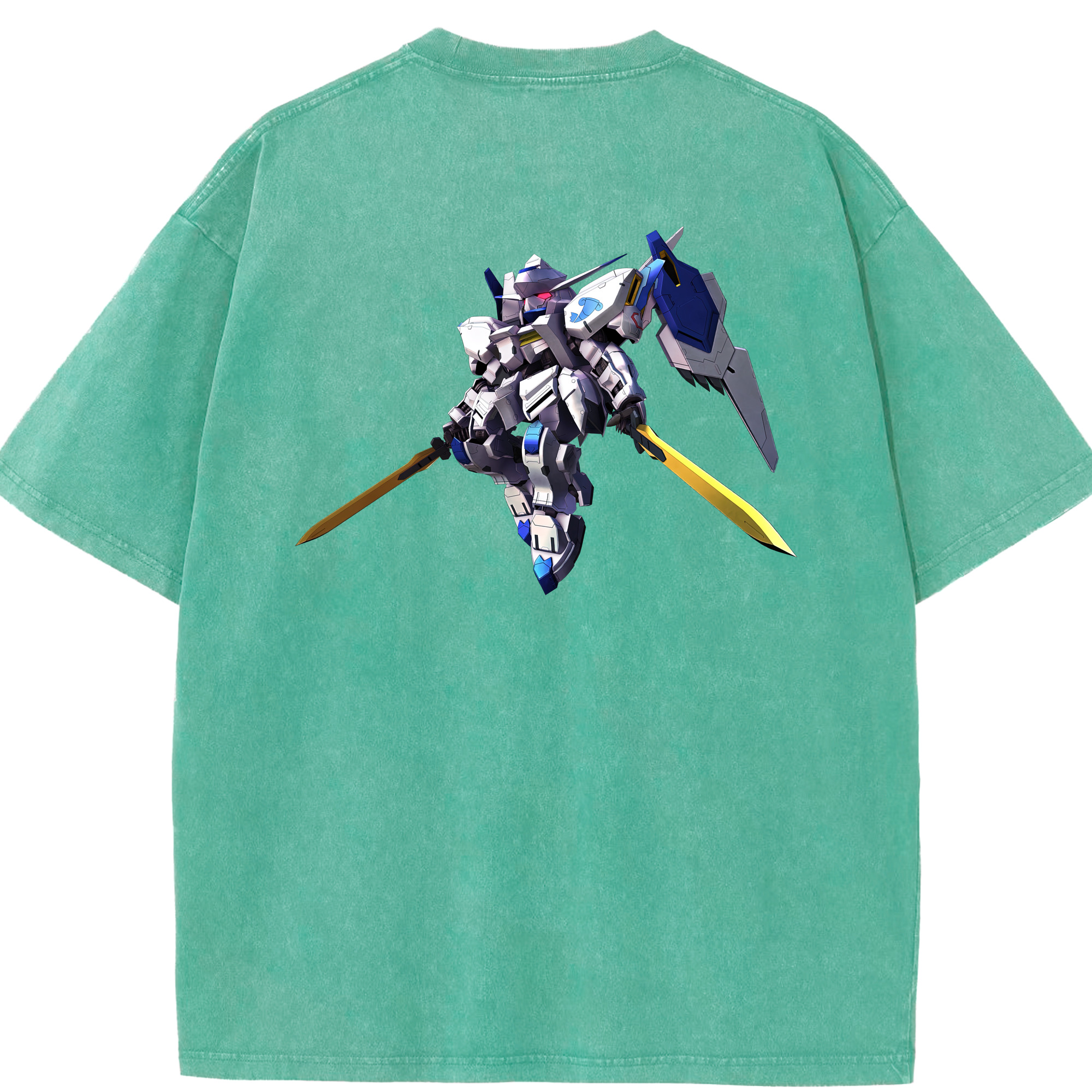 （画像用） 機動戦士ガンダム Mobile Suit Gundam 綿100% ヴィンテージ風 半袖Tシャツ（背面プリント）